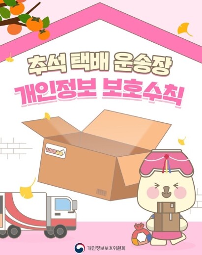 개인정보보호위원회, 추석 택배 운송장...