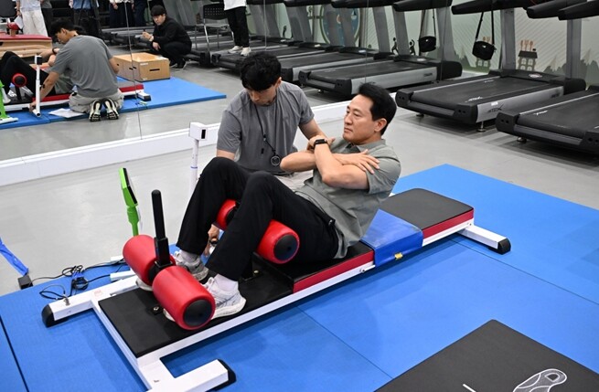 오세훈 서울특별시장, 체력인증센터 개...