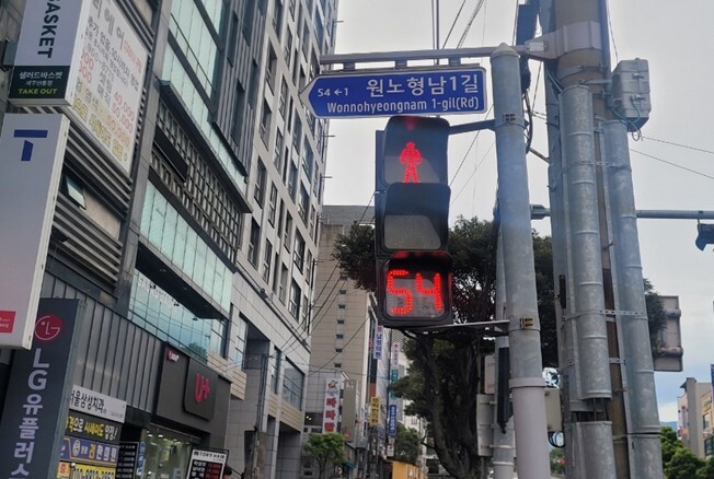 제주도, 횡단보도 적‧녹색불 남은 시...